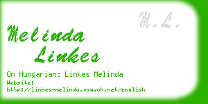 melinda linkes business card